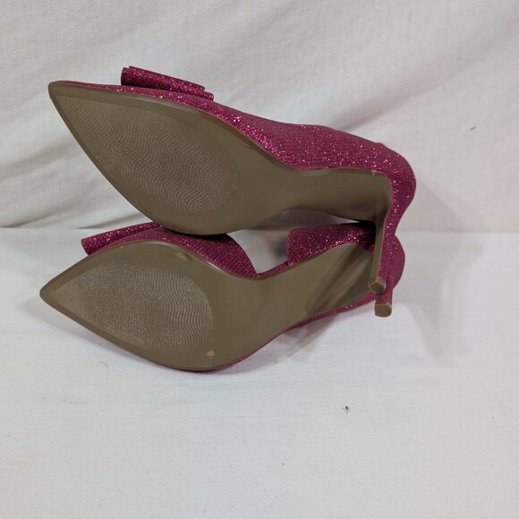 Betsey Johnson Glittery Pink Stilettos - Picture 3 of 5